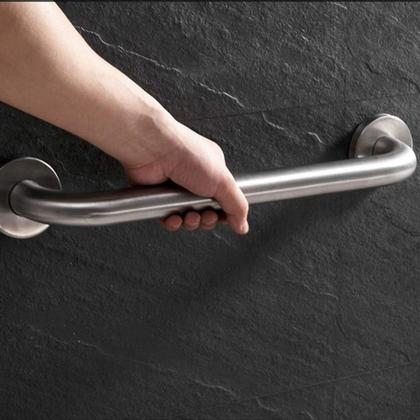 Imagem de Kit 4 Suporte Barra Apoio Idoso Toalheiro Inox 3cm 63cm