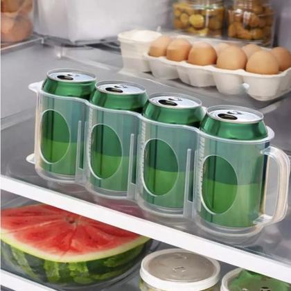 Imagem de Kit 4 Suporte Para Latas com Alça Para Armário Geladeira Lyor