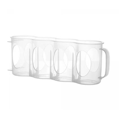 Imagem de Kit 4 Suporte Para Latas com Alça Para Armário Geladeira Lyor