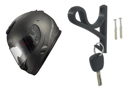 Imagem de Kit 4 Suportes De Parede Para Capacetes Com Gancho