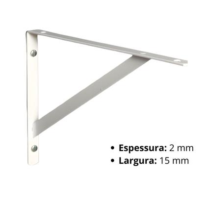 Imagem de Kit 4 Suportes Mão Francesa para Prateleira 30 cm  + kit Instalação