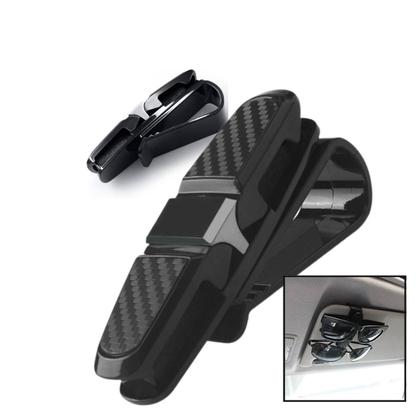 Imagem de Kit 4 Suportes Porta Óculos Veicular No Quebra Sol Do Carro Prático