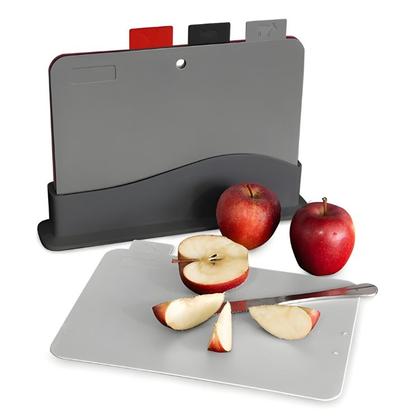 Imagem de Kit 4 Tábuas De Corte Com Suporte Powermaid