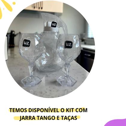 Imagem de Kit 4 taças tango transparente acrilico suco champanhe água