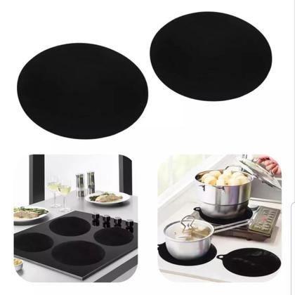 Imagem de Kit 4 Tapete Almofada Silicone Protetora P/ Fogão Indução Cozinha Antiaderente