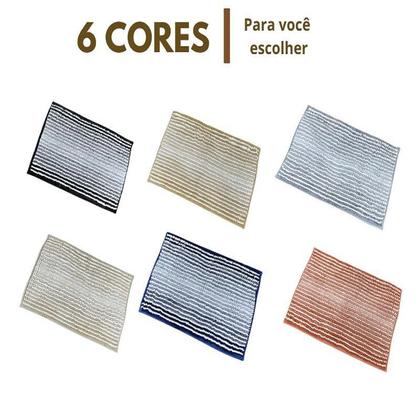 Imagem de Kit 4 Tapetes Due Pop 0,40m x 0,60m  Conforto e Estilo para Banheiro e Quarto