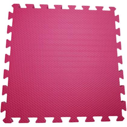 Imagem de Kit 4 Tatames Tapetes EVA 50x50x2cm 20mm Vermelho