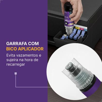 Imagem de Kit 4 Tinta Compatível Epson Ecotank L3150 L3250 L3210 L3110
