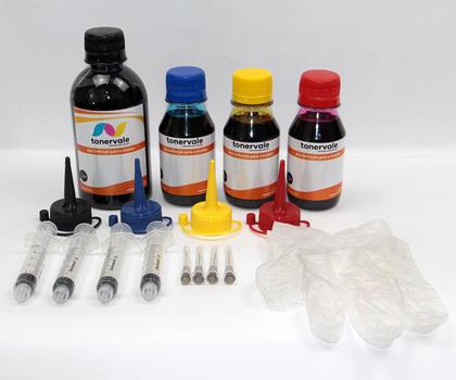 Imagem de Kit 4 Tinta Para HP 7110 932xl e 933xl 250ml Black e 100ml Color Linha Platinum