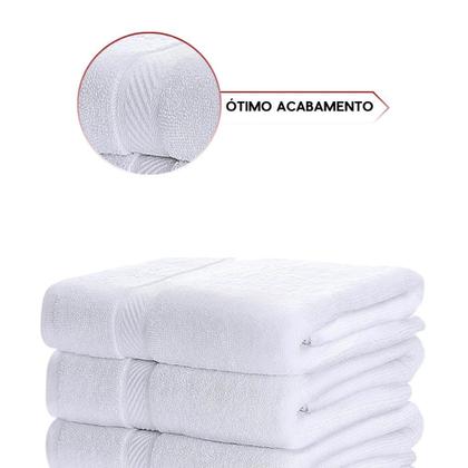 Imagem de Kit 4 Toalha De Banho Esmeralda 100% Algodão Toalha Para Salão De Beleza Estética Pousada Hotéis