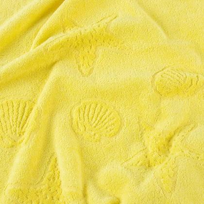 Imagem de Kit 4 Toalhas Banhao Praia Piscina Hotel Lufamar Amarela