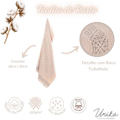 Imagem de Kit 4 Toalhas De Rosto Karsten Algodão Premium