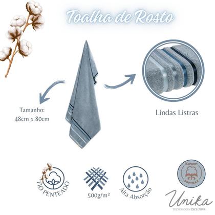 Imagem de Kit 4 Toalhas De Rosto Karsten Algodão Premium