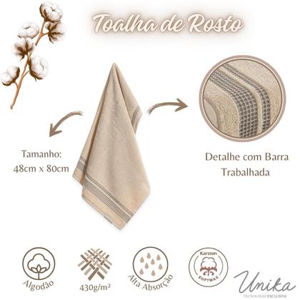 Imagem de Kit 4 Toalhas De Rosto Karsten Algodão Premium