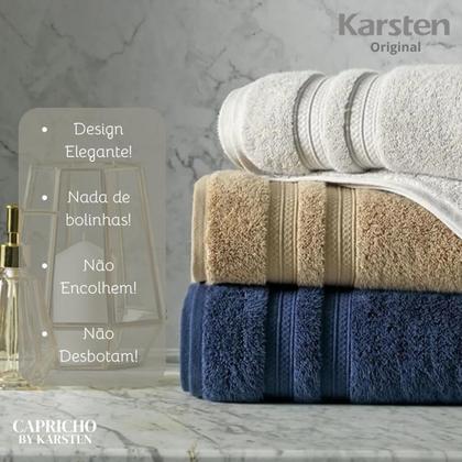 Imagem de Kit 4 Toalhas De Rosto Karsten Algodão Premium