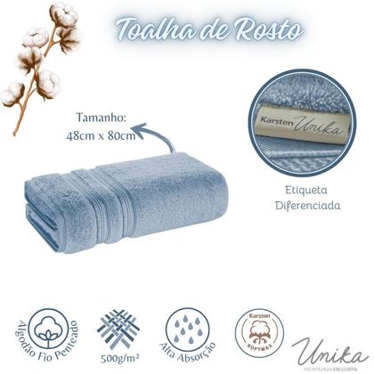 Imagem de Kit 4 Toalhas De Rosto Karsten Algodão Premium