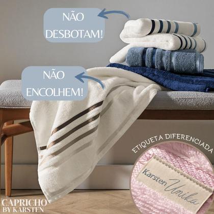 Imagem de Kit 4 Toalhas De Rosto Karsten Algodão Premium