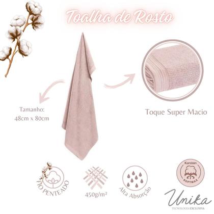 Imagem de Kit 4 Toalhas De Rosto Karsten Algodão Premium