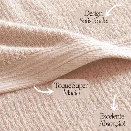 Imagem de Kit 4 Toalhas De Rosto Karsten Algodão Premium