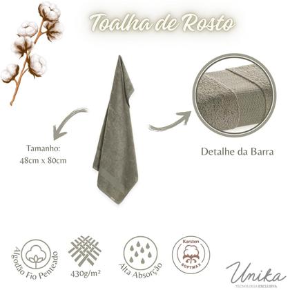 Imagem de Kit 4 Toalhas De Rosto Karsten Algodão Premium