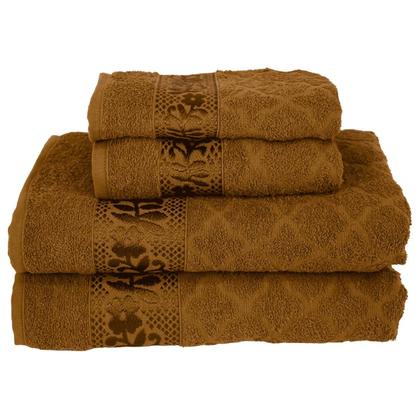 Imagem de Kit 4 Toalhas Luxo Flabom 2 Banho + 2 Rosto 100% Algodão Premium Alta Absorção e Toque Aveludado Flabom Têxtil