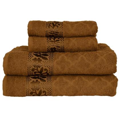 Imagem de Kit 4 Toalhas Luxo Flabom 2 Banho + 2 Rosto 100% Algodão Premium Alta Absorção e Toque Aveludado Flabom Têxtil