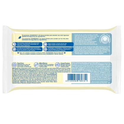 Imagem de Kit 4 Toalhinhas Johnson's Baby Recém-Nascido S/Fragrância c/48