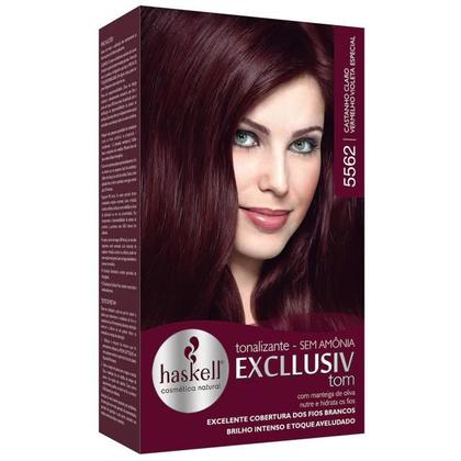 Imagem de Kit 4 TONALIZANTE HASKELL 5562 CASTANHO CLARO VERMELHO VIOL ESP