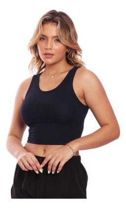 Imagem de Kit 4 Tops Fitness Nadador Feminino Lisa Blusa Básica