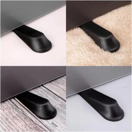 Imagem de Kit 4 Trava Calço Aparador Cunha De Porta Protetor Prendedor Segura Batente