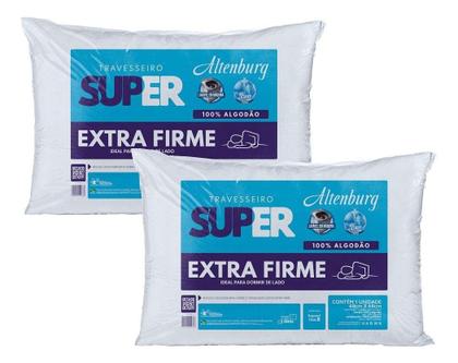 Imagem de Kit 4 Travesseiro Altenburg Super Extra Firme 100% Algodão