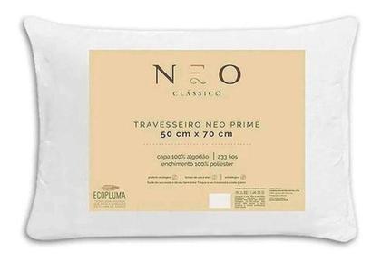 Imagem de Kit 4 Travesseiro Neo Prime Ecopluma Percal Algodão 233 Fios
