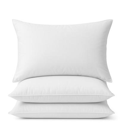 Imagem de Kit 4 Travesseiro Pluma Plumante Sintetico Eco Toque Suave 50x70 Alto Macio Hotelaria Branco