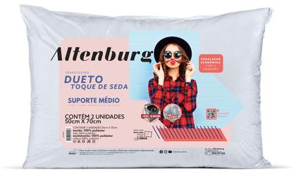 Imagem de Kit 4 Travesseiros Dueto Toque de Seda 50 x 70 Altenburg