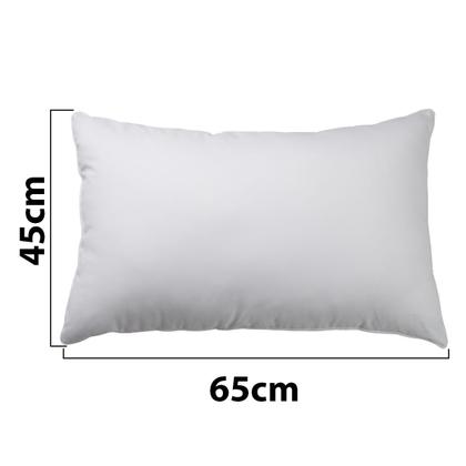 Imagem de Kit 4 Travesseiros Fibra Siliconada Antialérgico Macio 45x65cm BF Colchões
