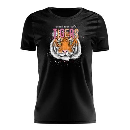 Imagem de Kit 4 Tshirt Blusa Estampada Feminina Manga Curta Camiseta Camisa