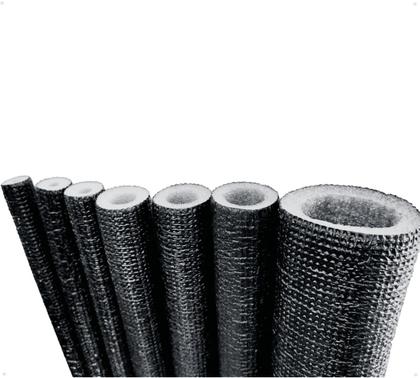 Imagem de Kit 4 Tubos Esponjosos Blindados Preto/Cinza - 3/4" x 10mm