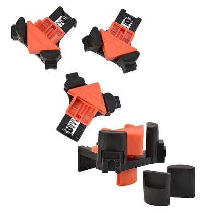 Imagem de kit 4 un. Grampo Sargento De Canto Aperto Angular  90 Graus