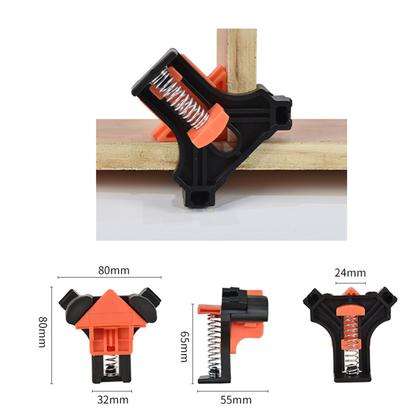 Imagem de kit 4 un. Grampo Sargento De Canto Aperto Angular  90 Graus