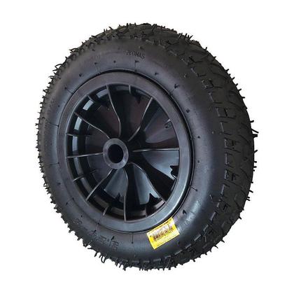 Imagem de Kit 4 un roda pneumática 3.25-8 2 lonas 3/4 pol aro plastico