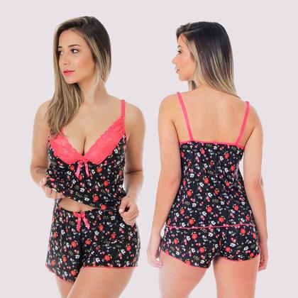 Imagem de Kit 4 Un Shot Dool Feminino  Baby Dool Pijama  Liganete Conforto  Atacado  Revenda  Sortidos.