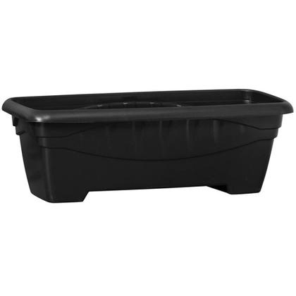 Imagem de kit 4 und Vaso Floreira Jardineira Grande 7 Litros Preta