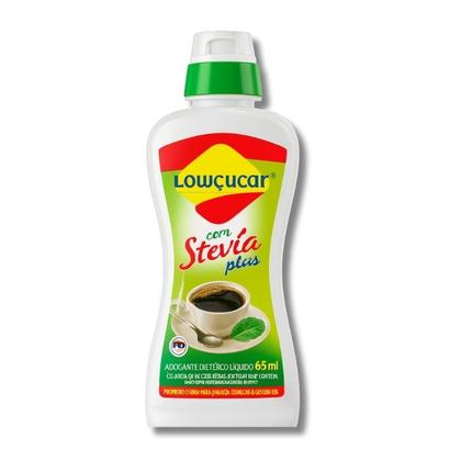 Imagem de Kit 4 Unidades Adoçante Liquido Lowçucar Plus 65ml C/ Stevia