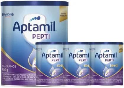 Imagem de Kit 4 unidades Aptamil Pepti - Hmo - Nova embalagem 800g Original Danone