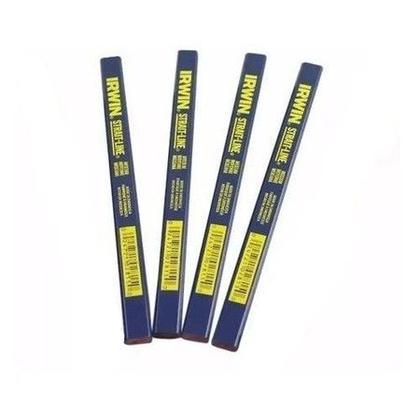 Imagem de Kit 4 Unidades Lápis Pedreiro Carpinteiro Marceneiro Irwin Azul