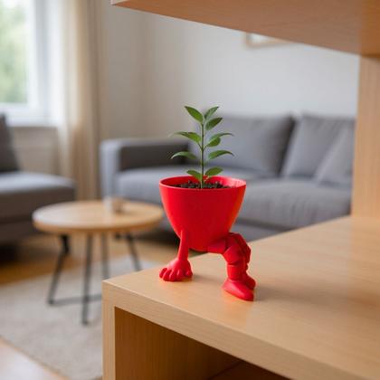 Imagem de Kit 4 Vasos Decorativos Divertidos Com Pernas E Braços Para Deixar Sua Sala Moderna E Elegante