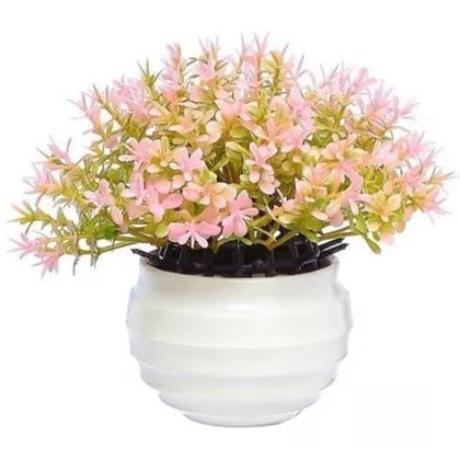 Imagem de Kit 4 Vasos Vasinhos Plantas Flores Artificial Decoração