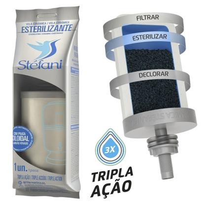 Imagem de Kit 4 Velas Filtro Barro Esterilizante Tripla Ação Stéfani São João