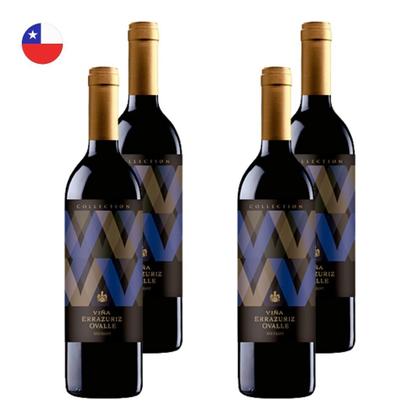 Imagem de Kit 4 Vinhos Errazuriz Collection Merlot Tinto Chile 750ml