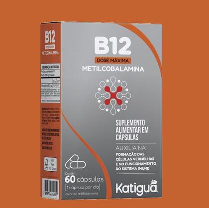 Imagem de Kit 4 Vitaminas B12 Metilcobalamina  60 Cápsulas - Katiguá